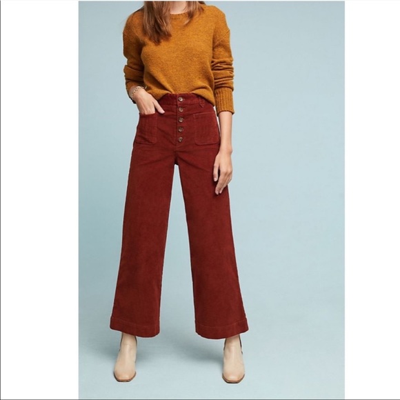 Frye Pants - Frye Ilana Ultra High-Rise Corduroy Wide-Leg Jeans